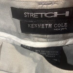 Kenneth Cole Stretch Trousers in Light Gray